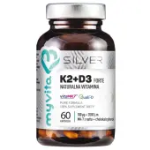 MyVita silver pure 100% witamina K2 MK-7 100 mcg + D3 2000 60 kapsułek 