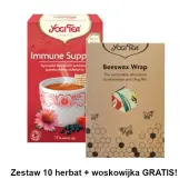 Herbata na odporność 17 saszetek x 2,0g 10 sztuk BIO Yogi Tea + woskowijka GRATIS