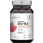 Witamina D3 2000 IU + K2 90 kapsułek Aura Herbals 