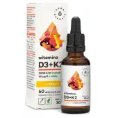 Aura Herbals Witamina D3 (2000IU) + K2mk7 + Omega-3 krople 30 ml