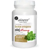 Aliness dzikie oregano olejek STRONG 100% karwakrol 90 kapsułek