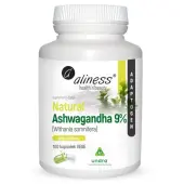 Aliness Naturalna Ashwaganda 9% Vege 100kapsułek
