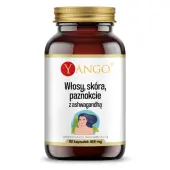 Yango Włosy skóra paznokcie z ashwagandhą 90 kapsułek