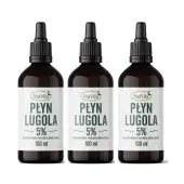 Płyn Lugola 5% JOD Nieorganiczny Czysty Natvita 3 x100 ml