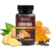 Kurkuma piperyna imbir resweratrol i kwercetyna 60 kapsułek Skoczylas