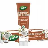 Pasta do zębów wybielająca z olejek kokosowym i sodą oczyszczoną bez fluoru 100 ml Dabur