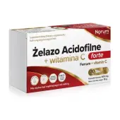 Narum Żelazo Acidofilne + Witamina C forte 30 kapsułek